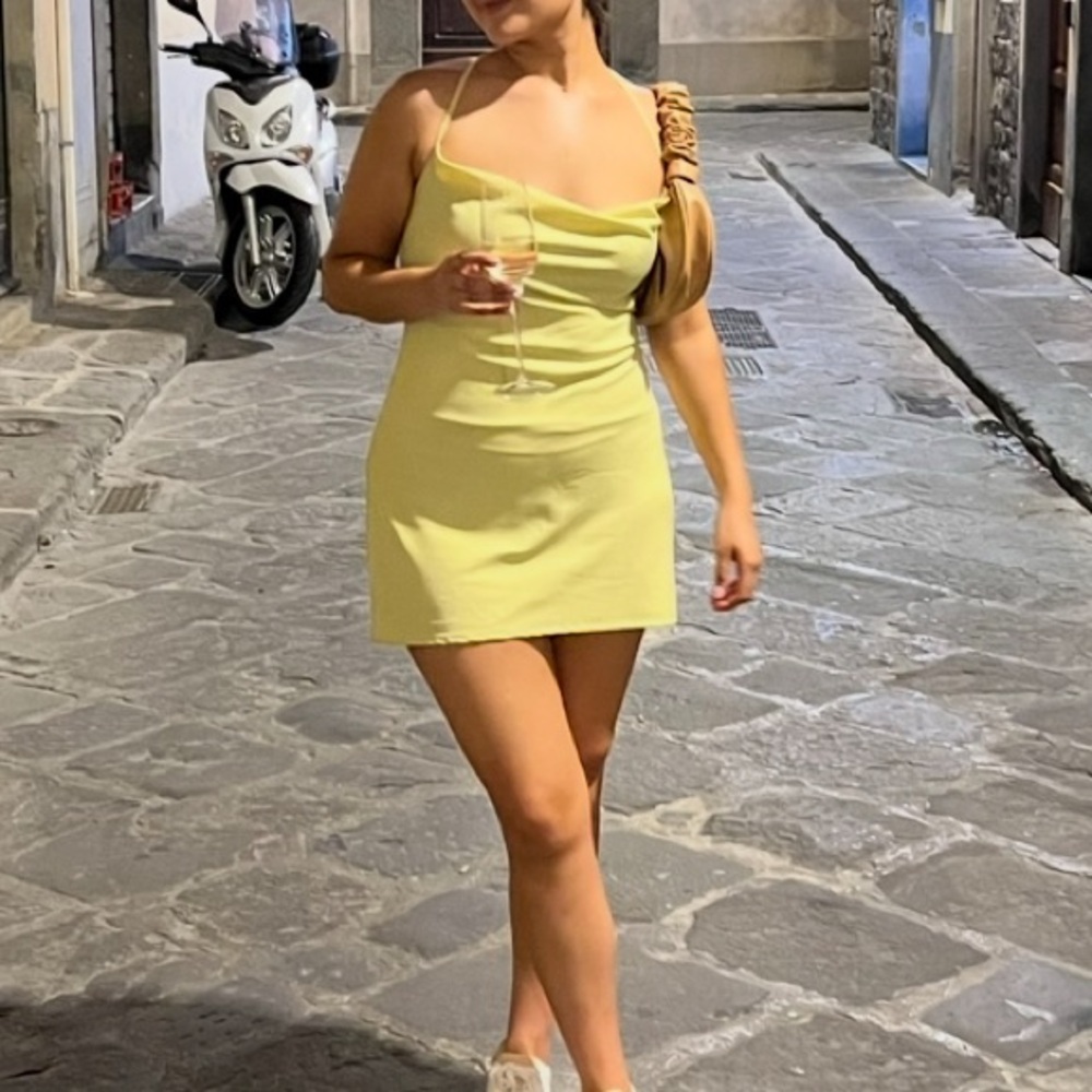 Yellow Mini Dress